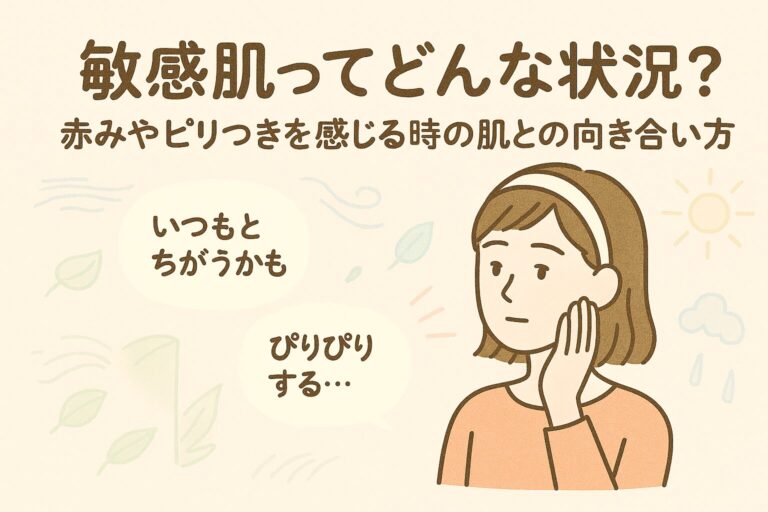 敏感肌ってどんな状態？ 赤みやピリつきを感じる時の肌との向き合い方