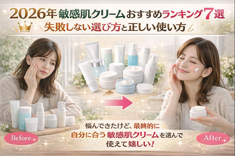 2026年敏感肌クリームおすすめランキング7選｜失敗しない選び方と正しい使い方